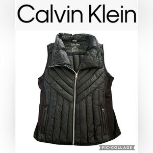 Calvin Klein Women's Quilted Black Vest